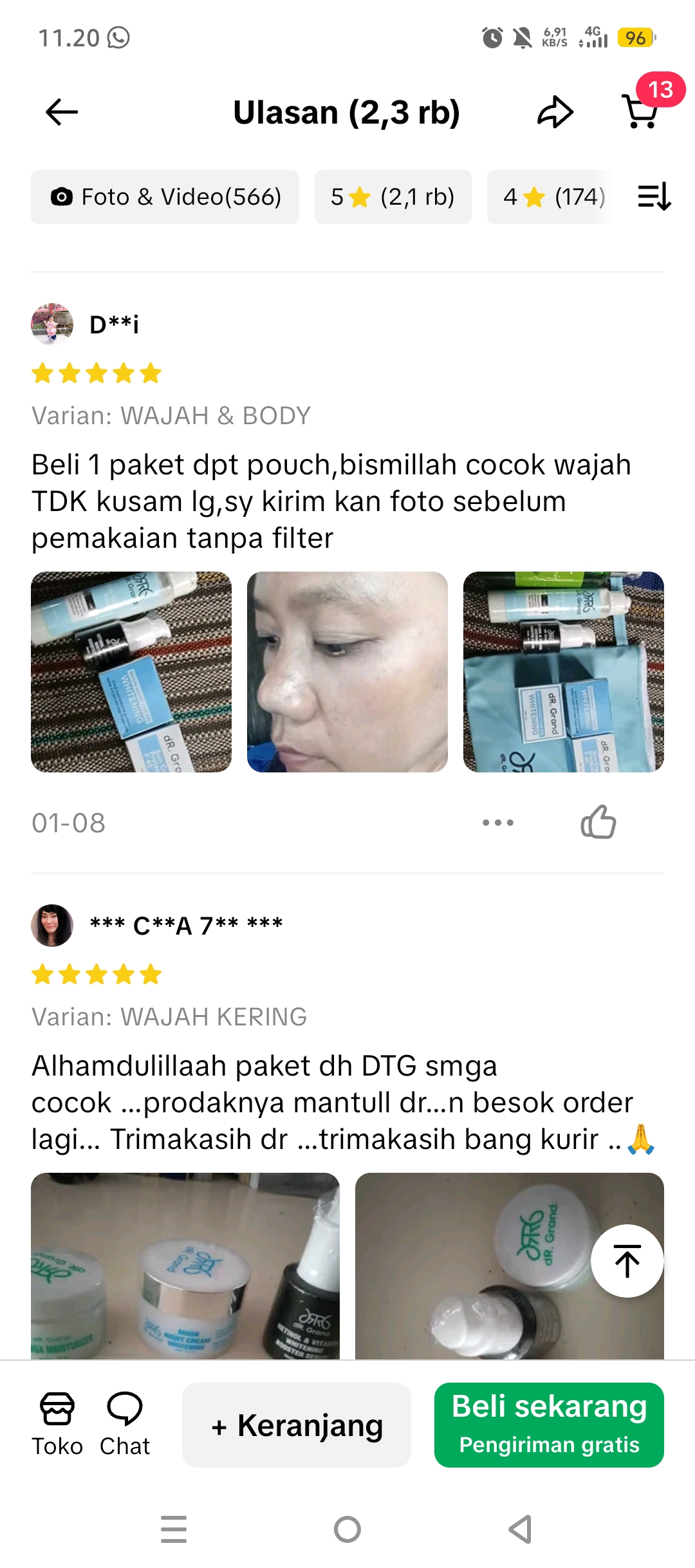 Testimoni Pelanggan dR Grand Skincare 10