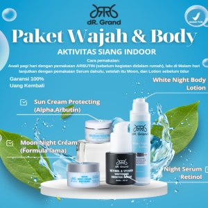Paket Wajah Normal & Body Lengkap (Aktivitas Siang Indoor)