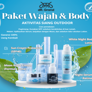 Paket Wajah & Body Lengkap (Aktivitas Siang Outdoor)